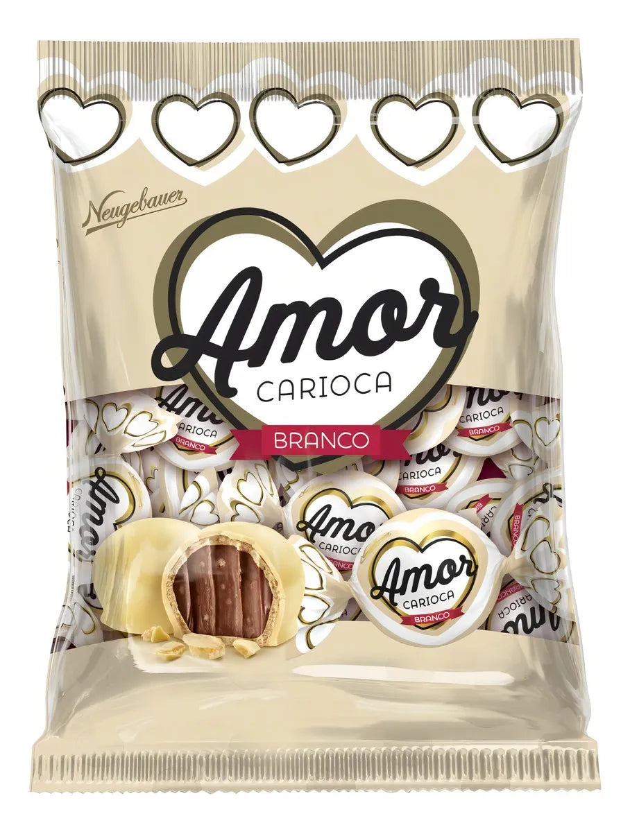 Bombom Amor Carioca Branco Pacote 900g - Neugebauer