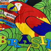 Canga De Praia Viscose Brasil Rio De Janeiro Buzios Arraial Cor Verde Búzios Tamanho 100cm x 180cm