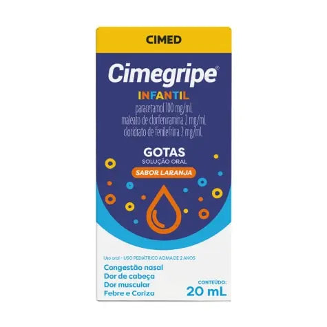 Cimegripe Pediátrico Gotas Laranja (20ml)