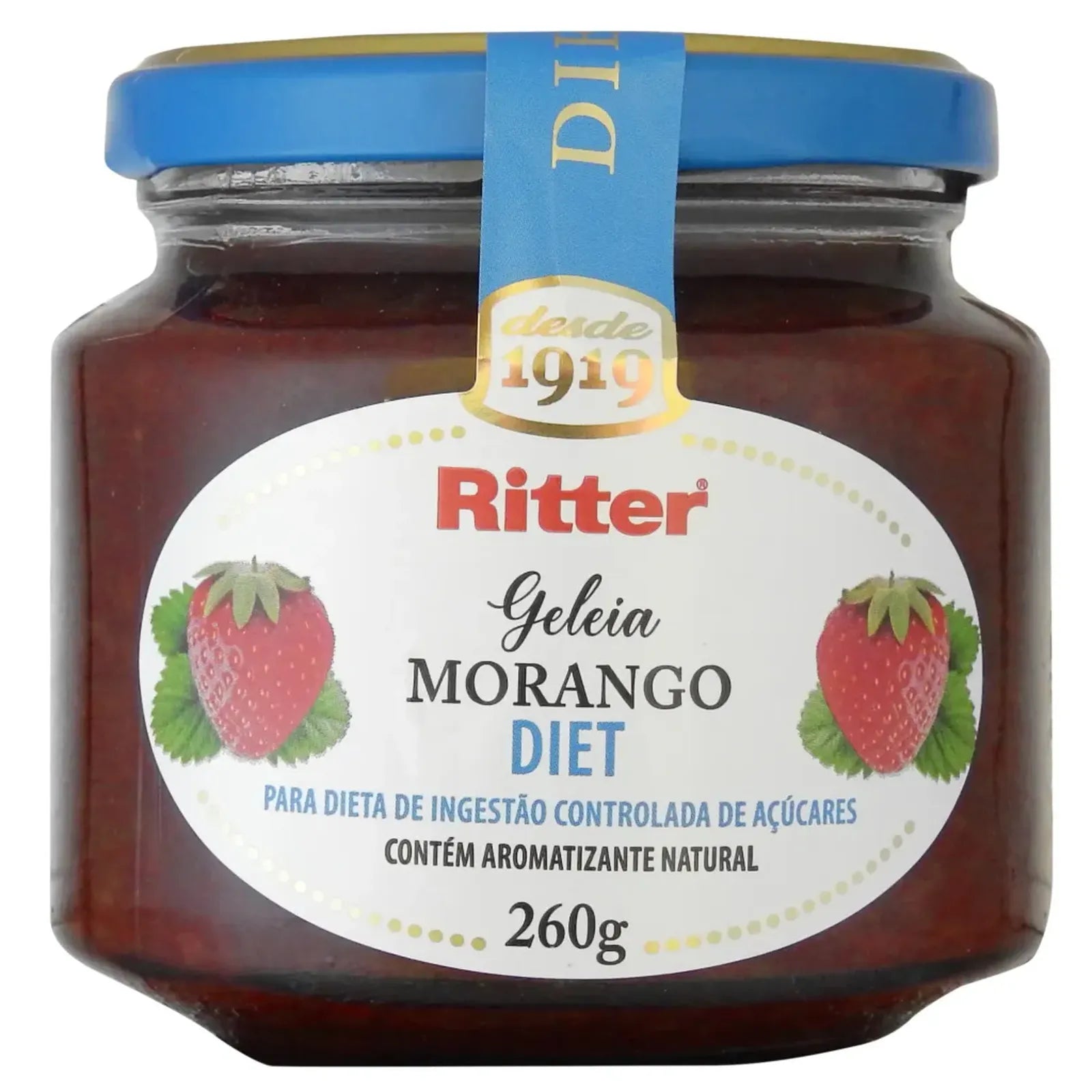 Geleia Morango Diet Ritter Vidro (260g)