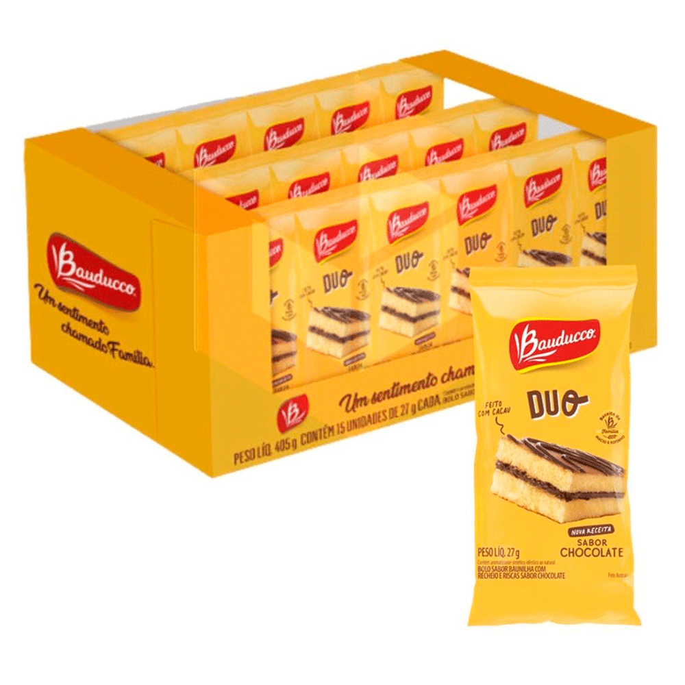 Bauducco Bolinho Duo Chocolate Caixa (405g)