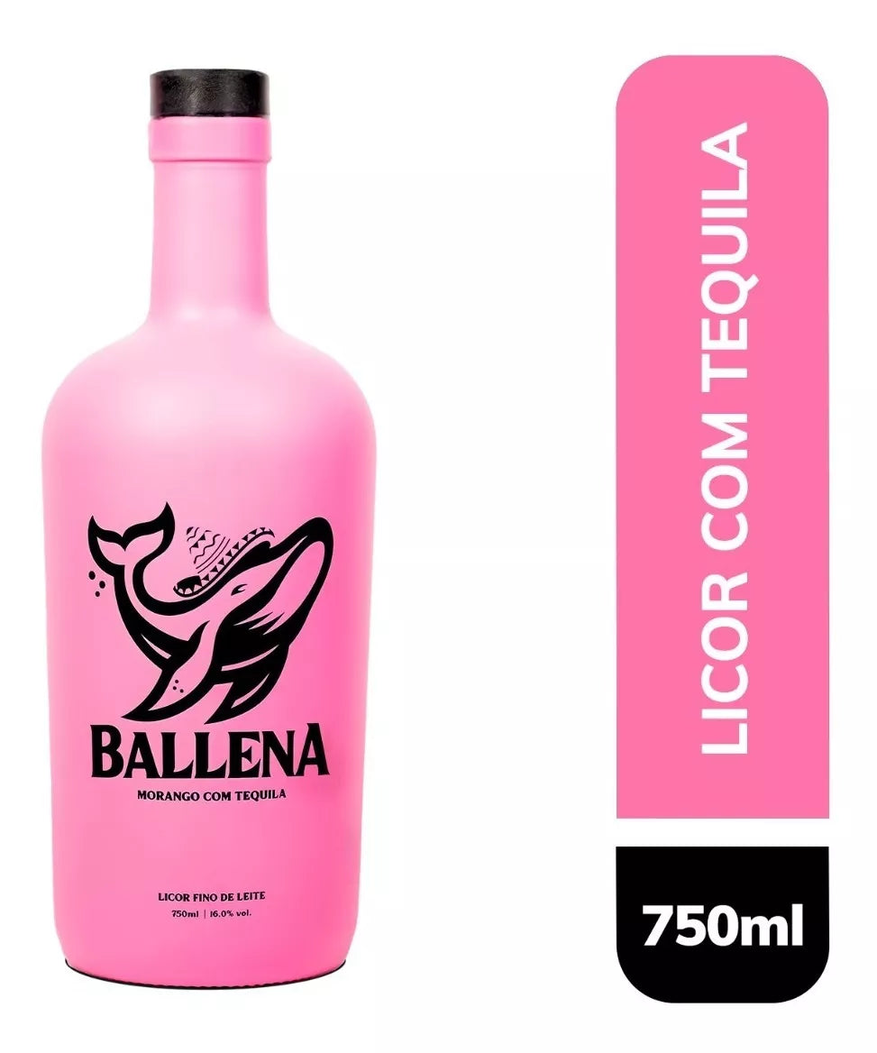Ballena Licor Morango com Tequila (750ml)