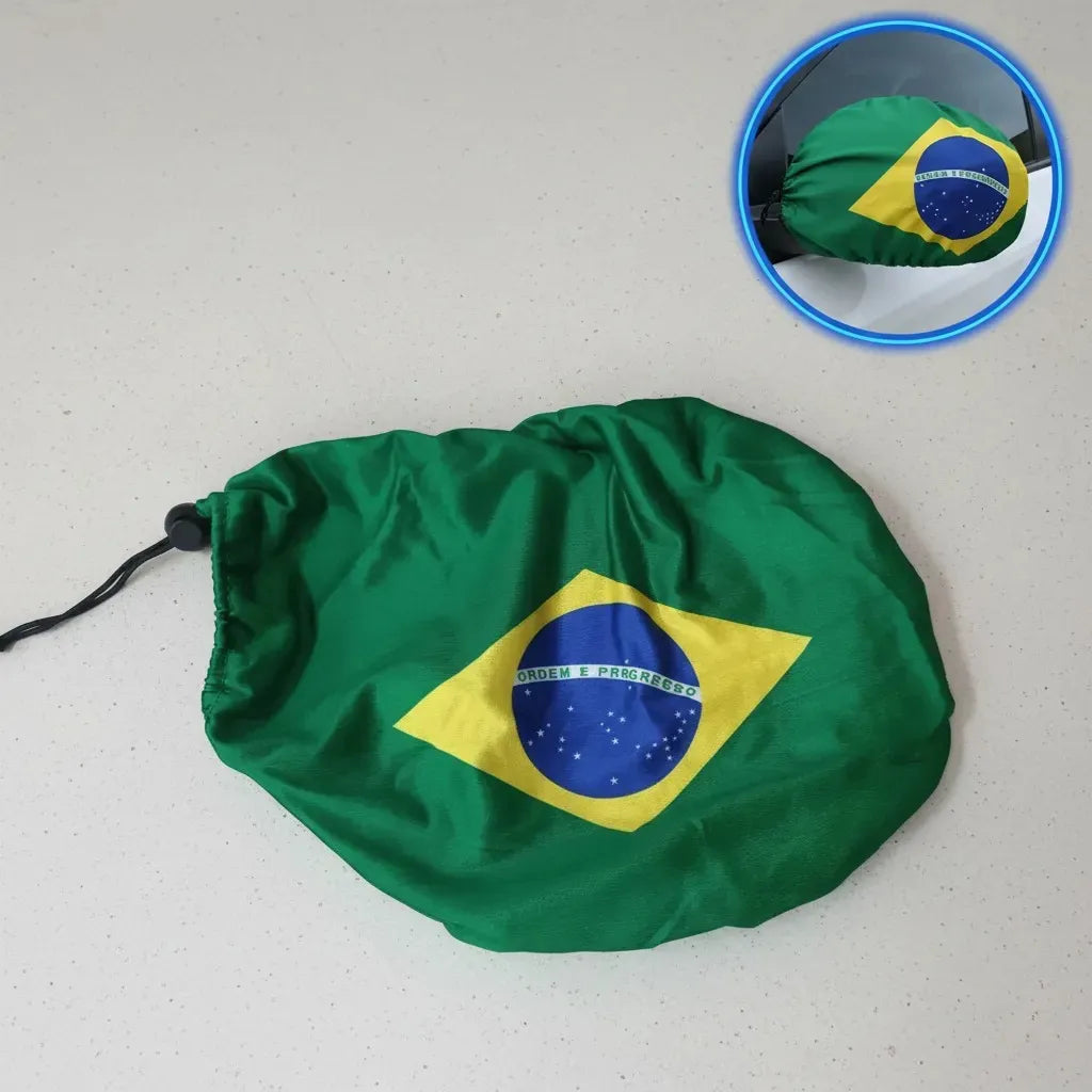 Kit Capa Brasil para Retovisor Automotivo!