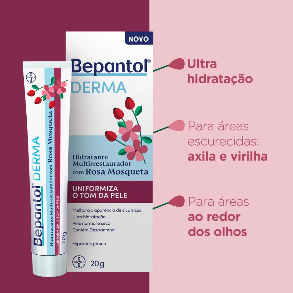 Bepantol Derma Hidratante com Rosa Mosqueta (20g)