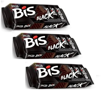 Bis Lacta Wafer Black Biscuit 3 x 100.8g