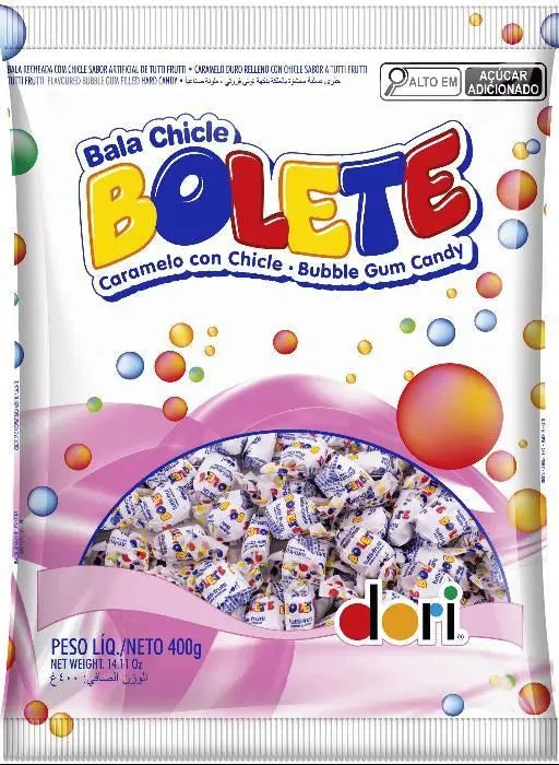 Bala Chiclete Dori Bolete Tutti Frutti Sem Glúten 400 g