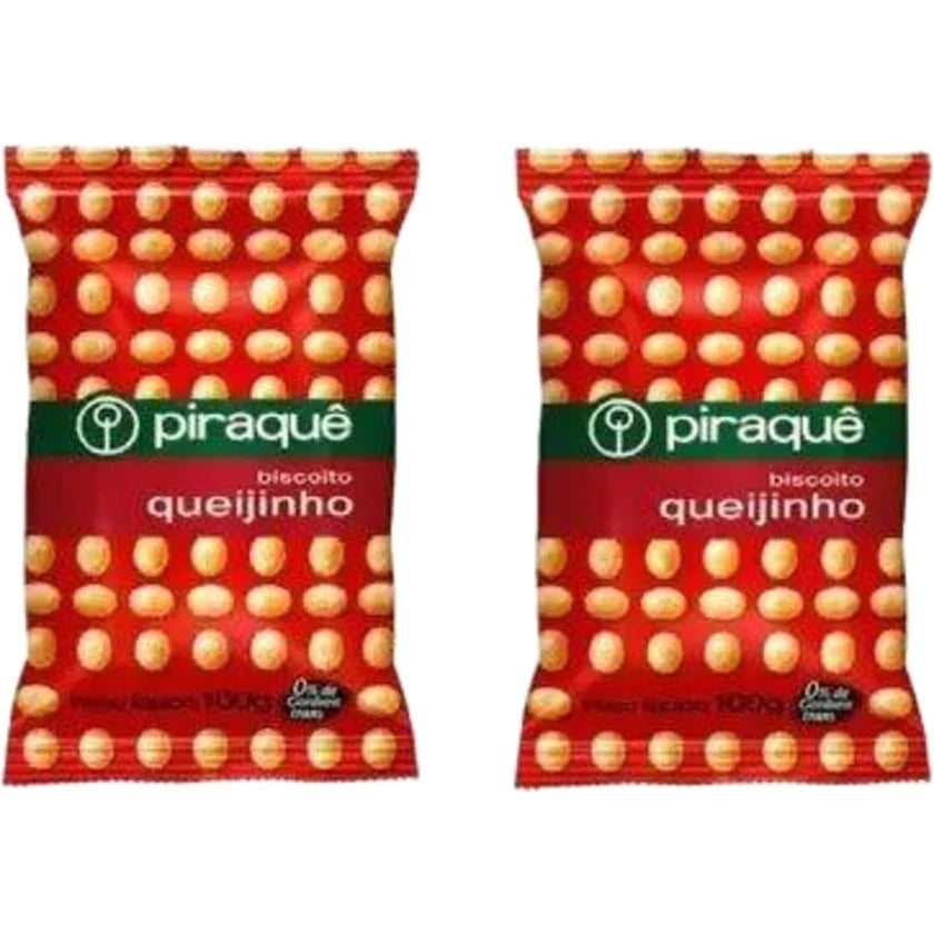 Piraquê Biscoito Salgadinho Queijinho (2x100g)