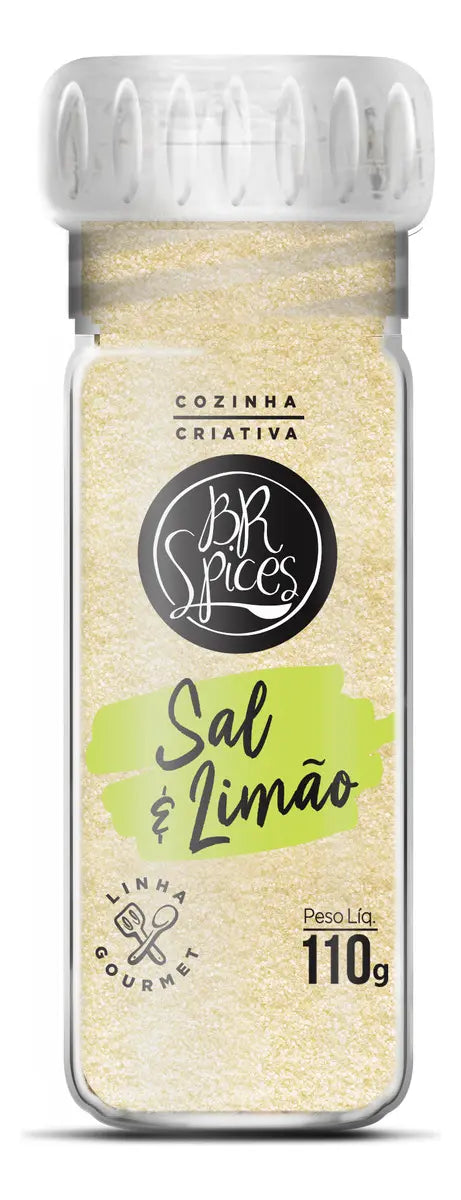 Moedor de Sal Br Spices Sal e Limão 110g