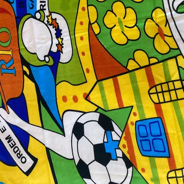 Canga De Praia Viscose Brasil Rio De Janeiro Buzios Arraial Cor Verde Búzios Tamanho 100cm x 180cm