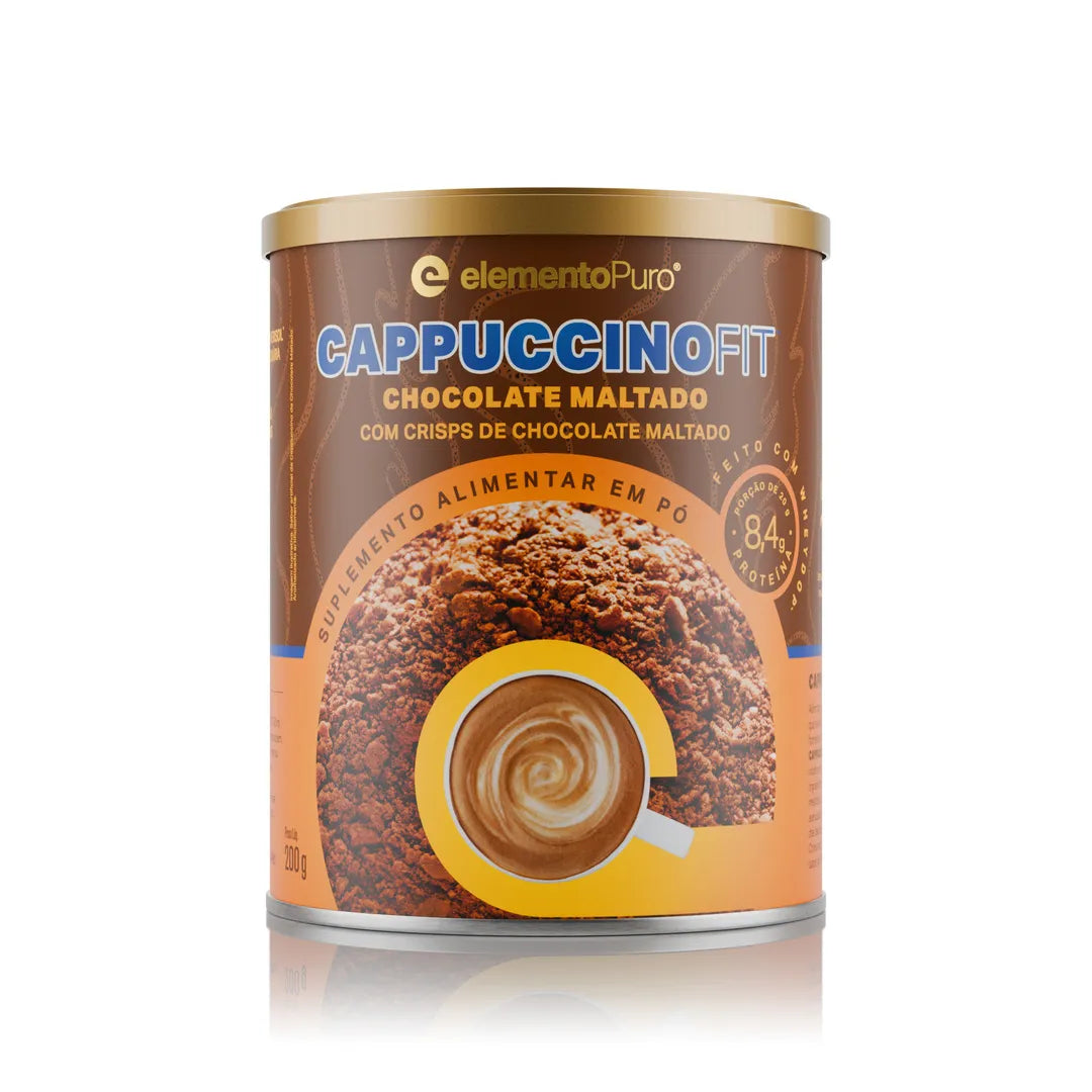 Cappuccino Fit Elemento Puro com Whey e Colágeno Verisol Pote (200g)