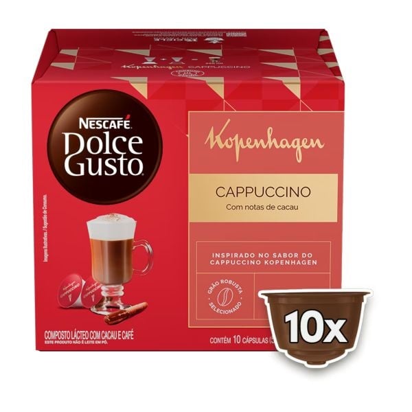Dolce Gusto Kopenhagen Cappuccino 10 Cápsulas 190g