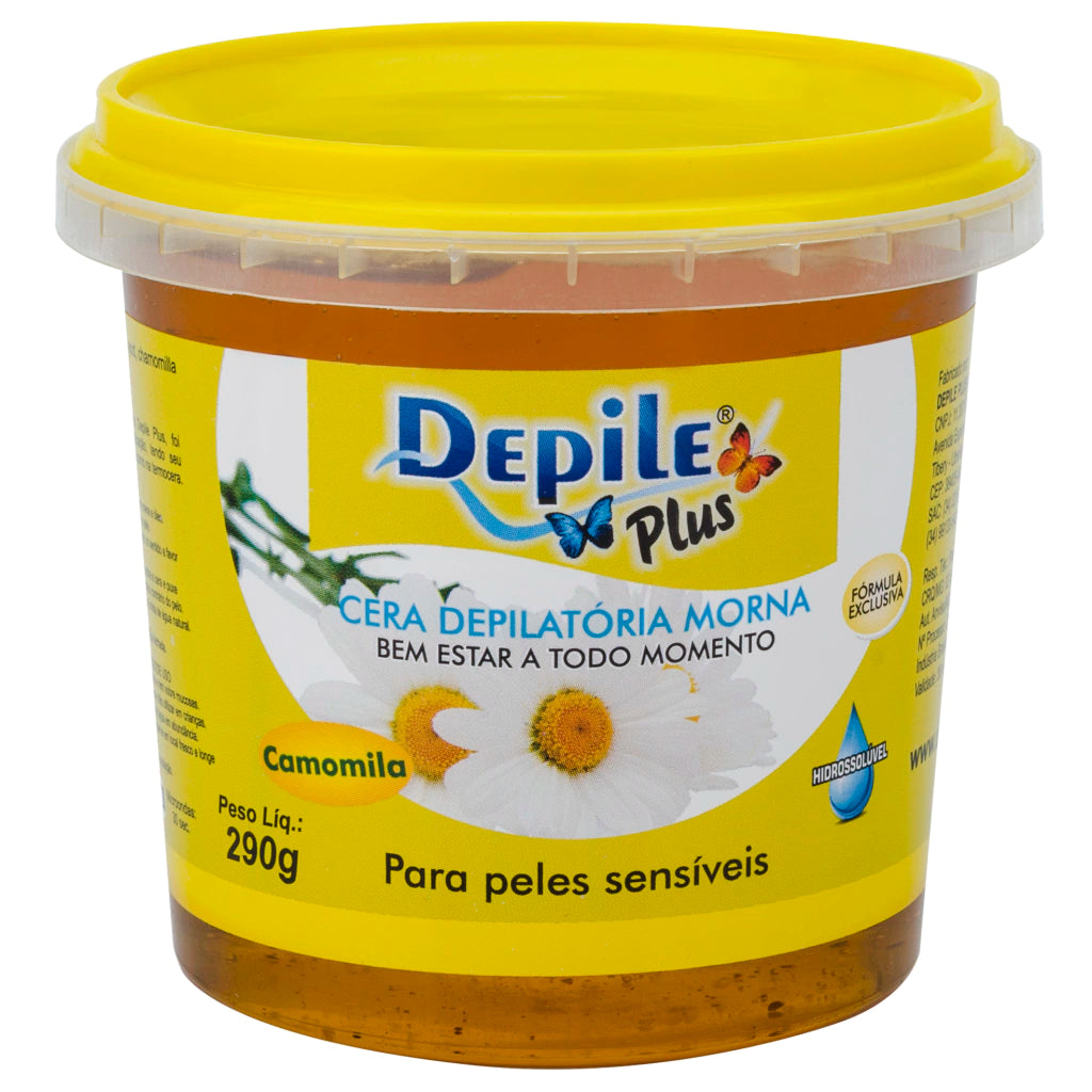 Cera Depilatória Camomila Método Depile Plus Hidrossolúvel (290g)
