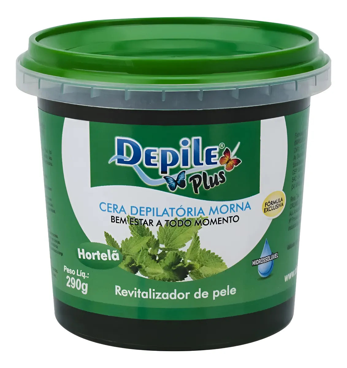 Depile Plus Cera Depilatória Morna Hidrossolúvel 290g