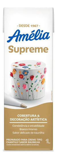 Creme Chantilly Baunilha Amélia Chanty Mix Supreme Caixa 1l