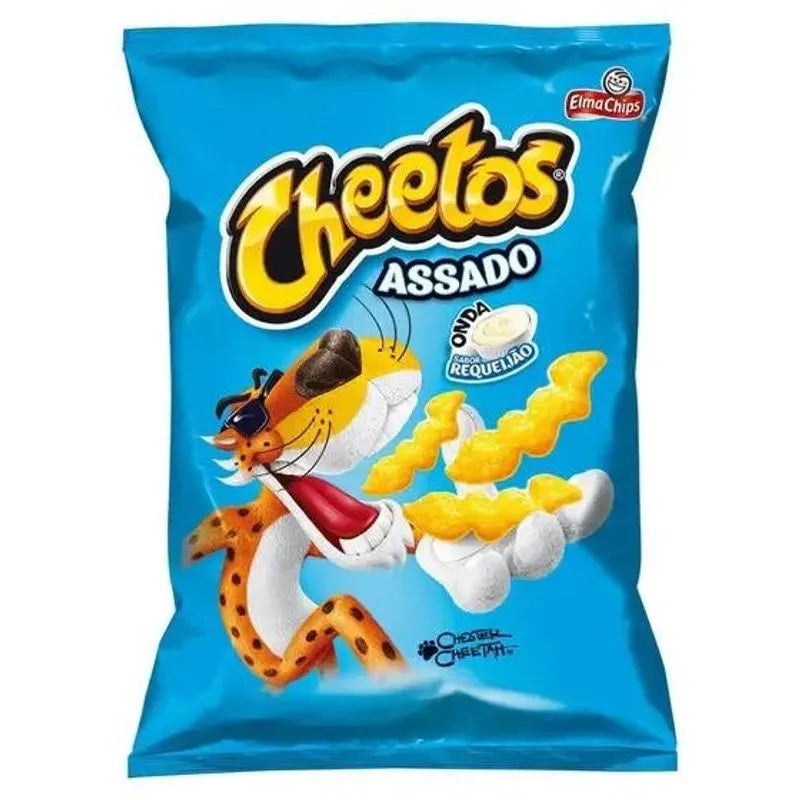 Roasted Cheetos Snacks Onda Requeijão Elma Chips 122 Gr.