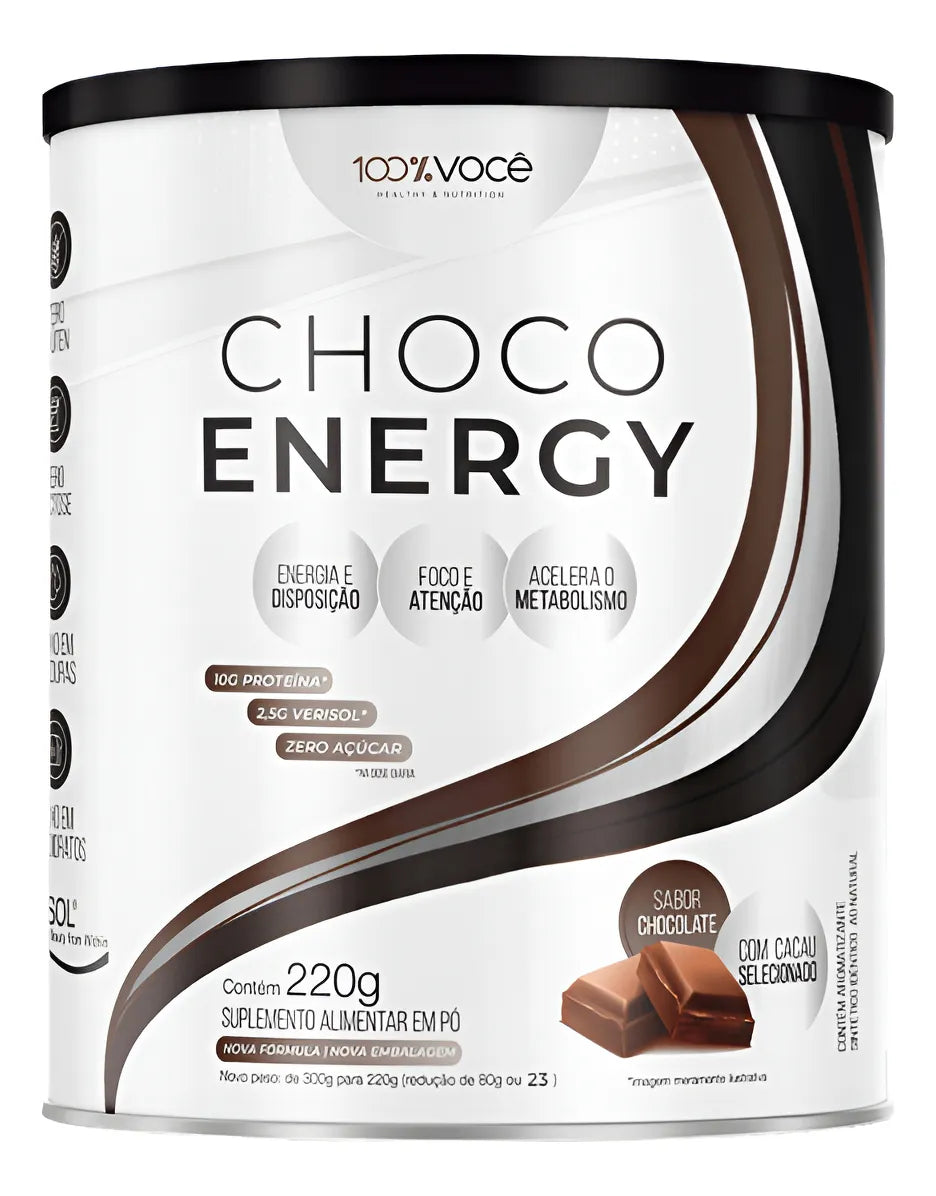 Suplemento Choco Energy 100% Você (220g)