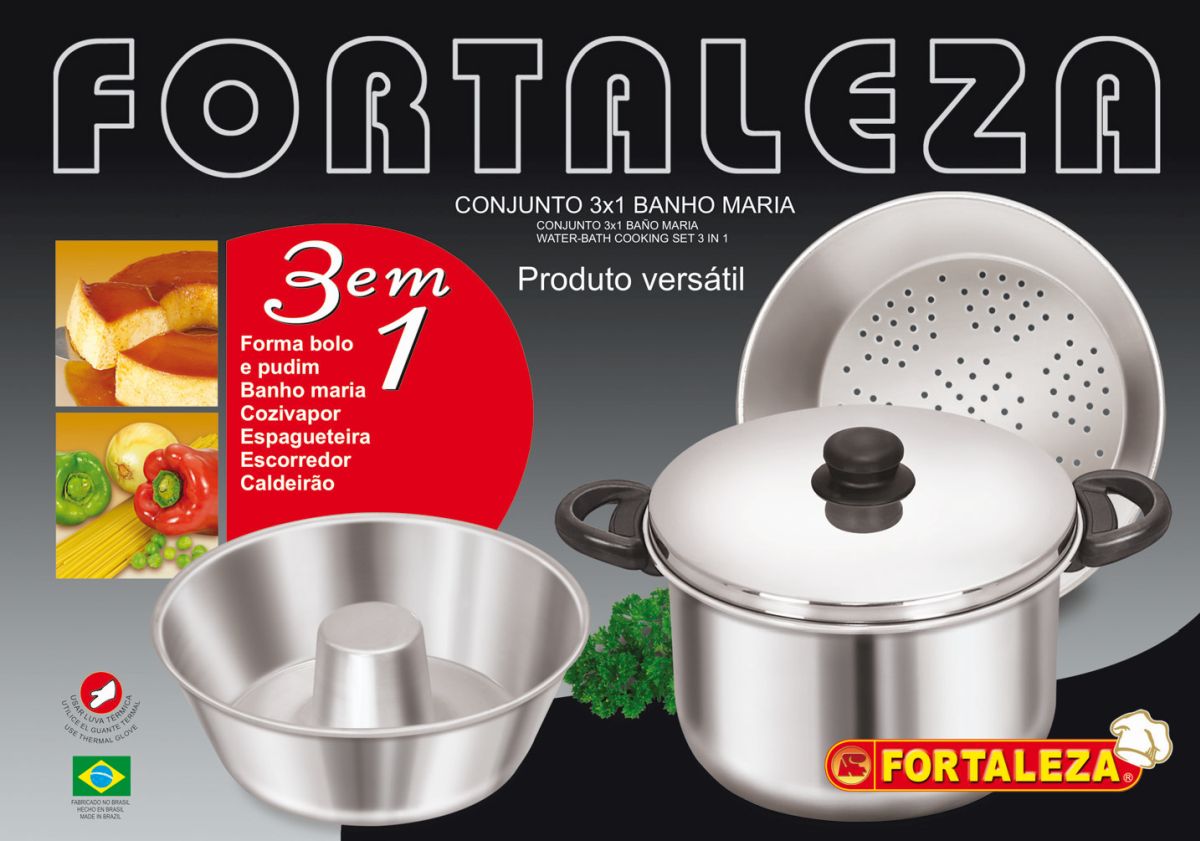 Fortaleza Kit Banho Maria 3 em 1 — Utensílios para Cozinha
