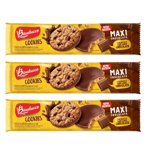 Cookies Maxi Bauducco 3 x 96g