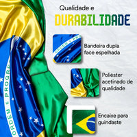 Bandeira Brasil 90 x 1,30cm