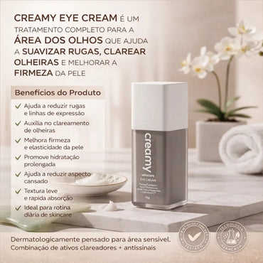 Cream Eye Clareador Para Olhos Da Creamy Antirrugas Olheiras
