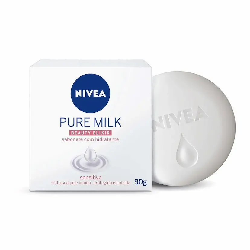 Nivea Pure Milk Sensitive Sabonete em Barra (90g)