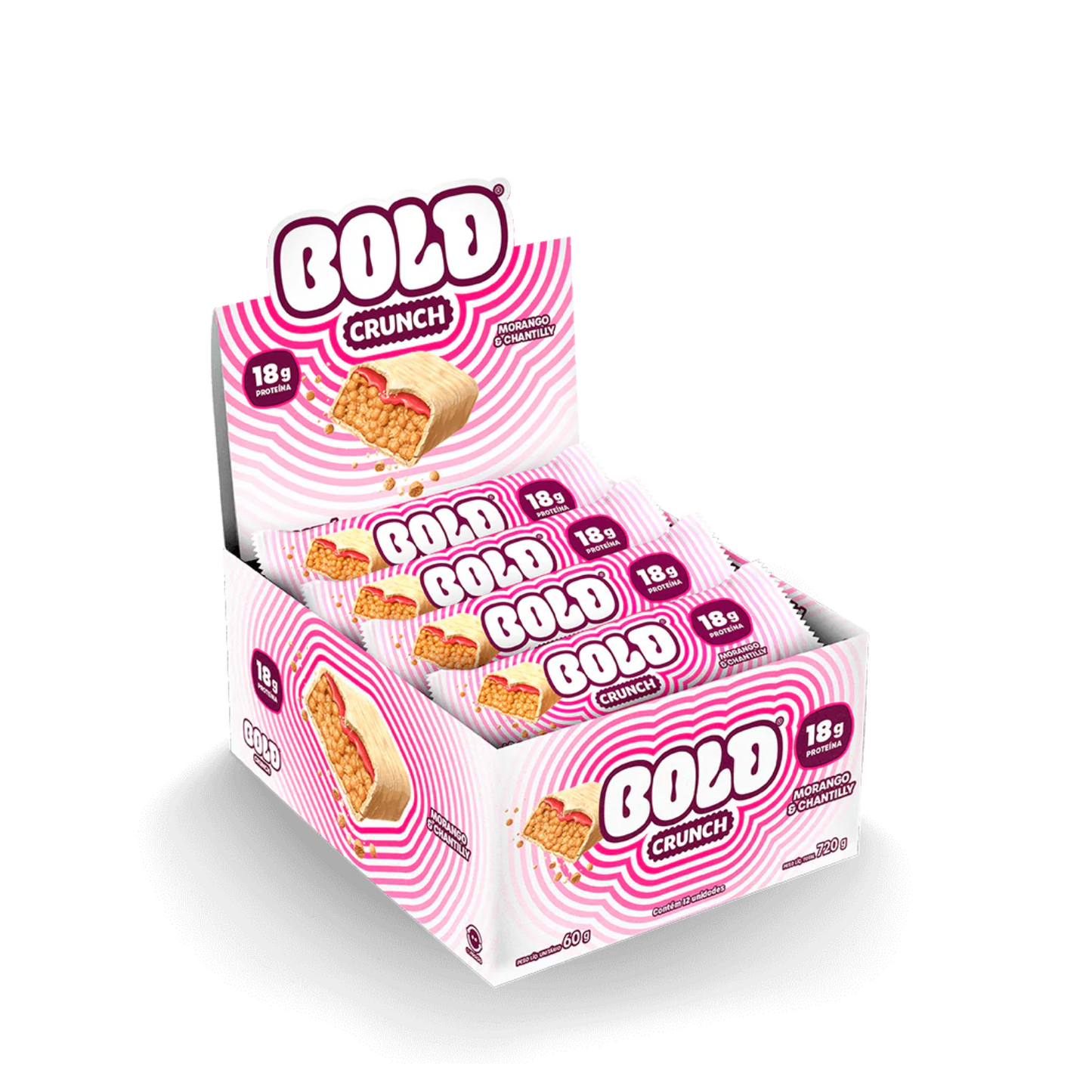 Bold Crunch Morango & Chantilly (720g)