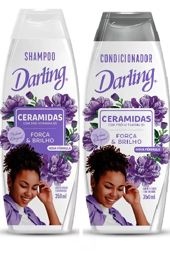 Darling Shampoo e Condicionador Ceramidas Força e brilho (350ml)