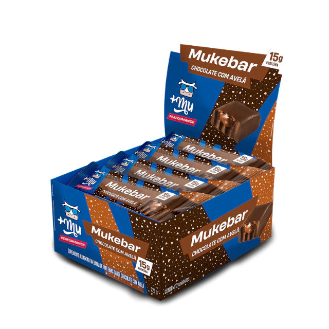 +Mu Mukebar Chocolate com Avelã - Caixa com 12 Unidades (720g)