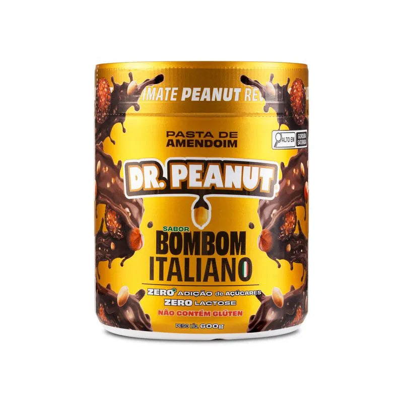 Pasta de amendoim Dr Peanut sabor Bombom Italiano 600G