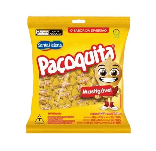 Bala Mastigável Paçoquita (500g)