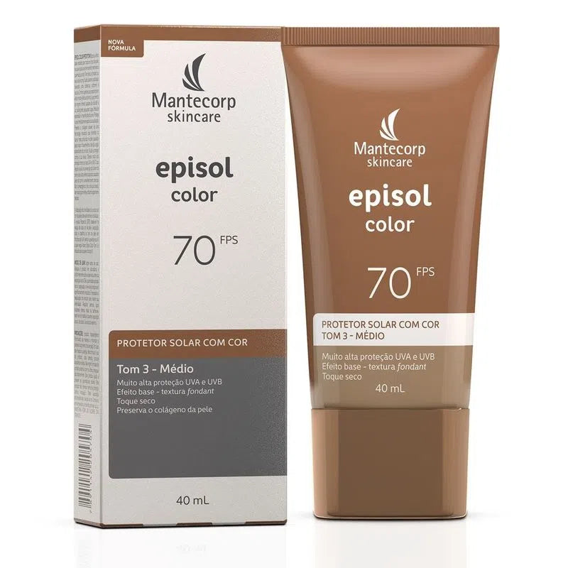 Mantecorp Episol Facial Sunscreen SPF 70 with Color - Unit (940ml) - Colors: