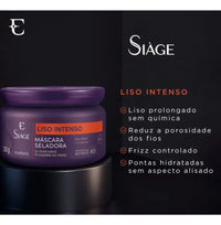 Máscara Capilar Seladora Liso Intenso Siàge Eudora 250g