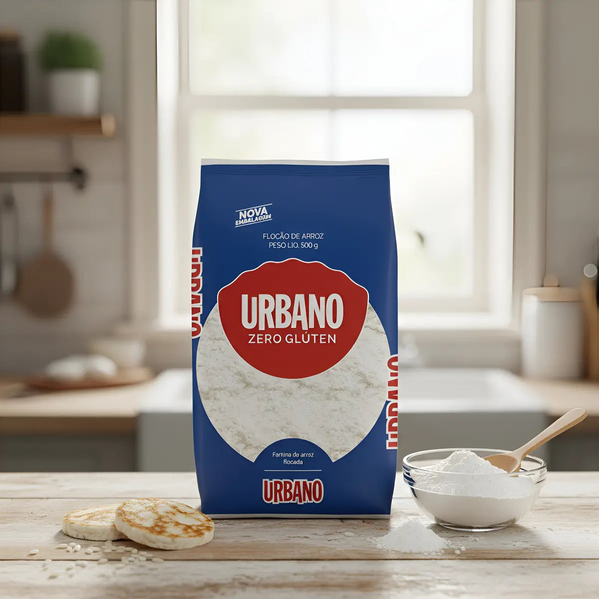Flocos De Arroz Urbano Sem Gluten 500g