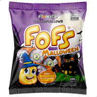 Marshmallow Olho Recheado Halloween Baunilha E Morango 250g