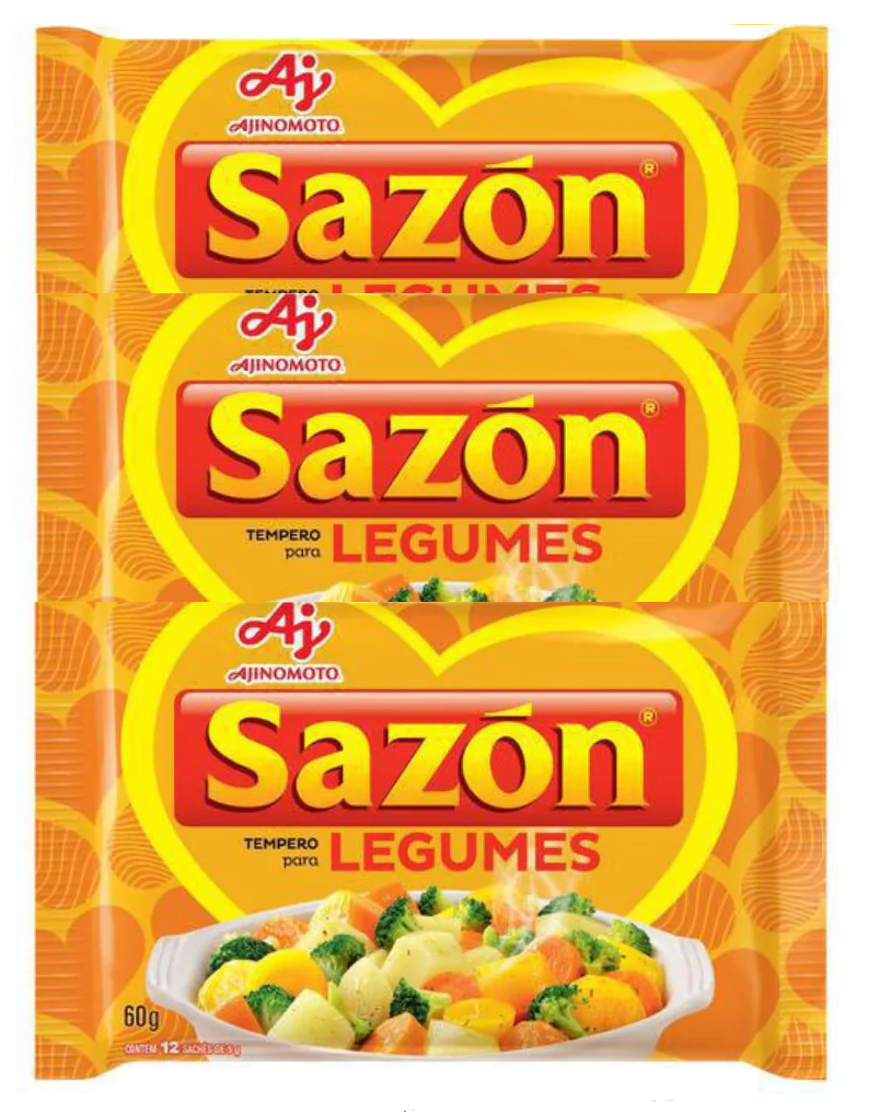Seasoning SAZÓN® Vegetables 4 x 60 Gr.