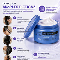 Máscara Capilar Eudora Hair Plastia Hialuronica Vegana 250g