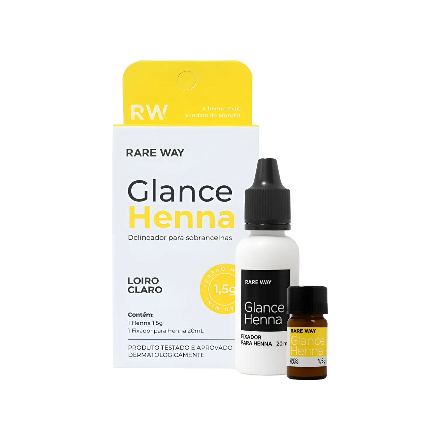 Rare Way Glance Henna Mini Delineador para Sobrancelhas: Loiro Claro (1,5g)
