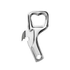 Abridor de Latas e Garrafas Aço Inox Linha Garbo