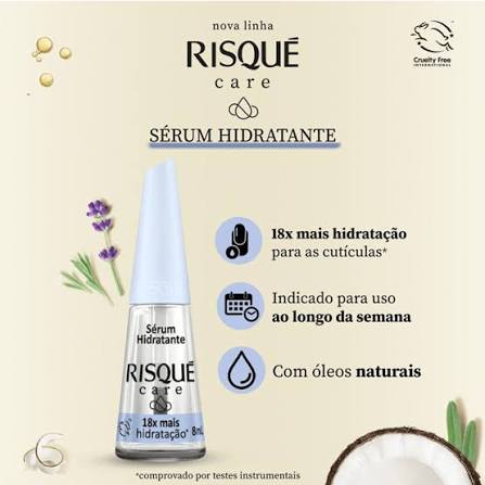 Risqué Care: Sérum Hidratante - 18x Mais Hidratação (8ml)