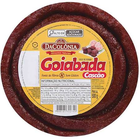 DaColônia Goiabada Cascão Redonda (500g)