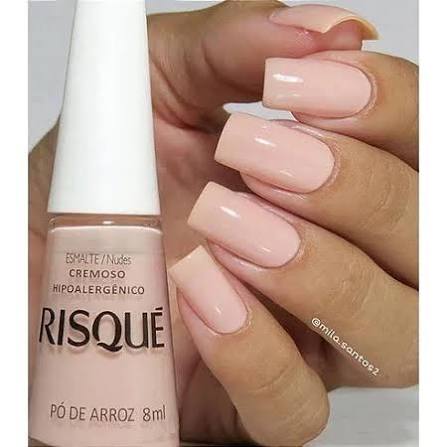 Risqué Esmalte Cremoso: Pó De Arroz (8ml)