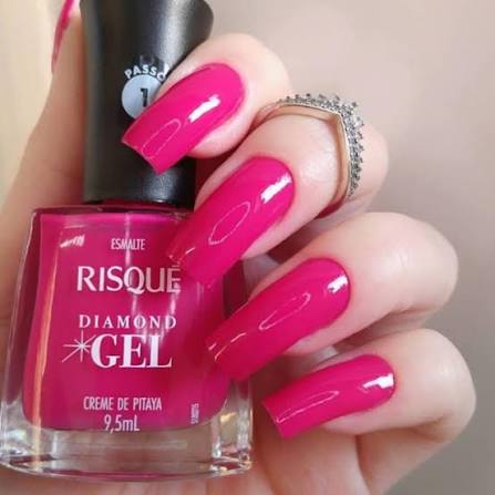 Risqué Esmalte Diamond Gel: Creme de Pitaya (9,5ml)