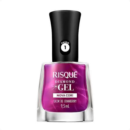 Risqué Esmalte Diamond Gel: Licor de Cranberry (9,5ml)