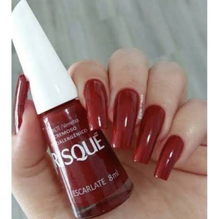 Risqué Esmalte Cremoso: Escarlate (8ml)