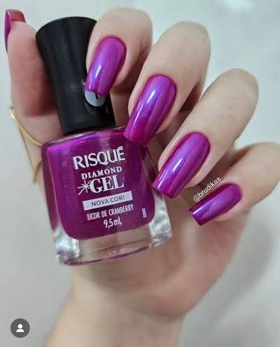 Risqué Esmalte Diamond Gel: Licor de Cranberry (9,5ml)
