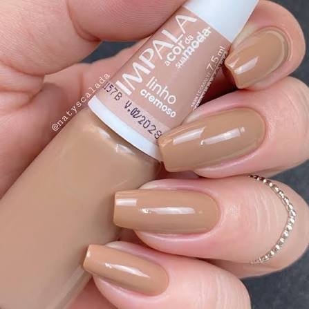 Impala Esmalte Cremoso: Linho (7,5ml)