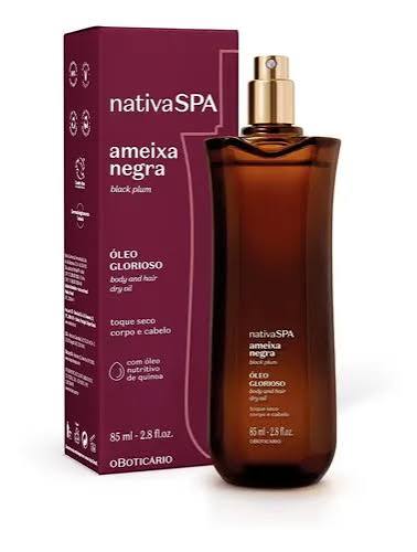 O Boticário Óleo Glorioso Nativa Spa Ameixa Negra (85ml). Oferta!