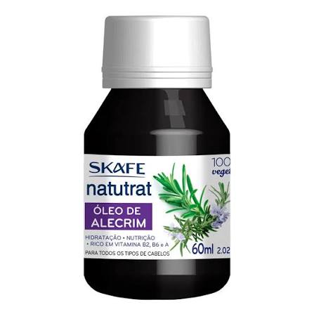 Óleo De Alecrim 100% Vegetal Skafe Natutrat (60ml)