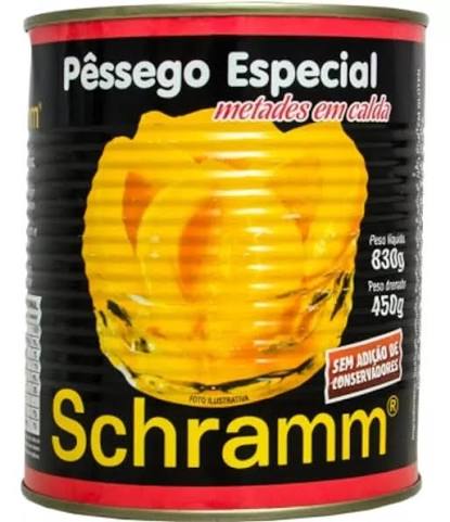 Pêssego Calda Schramm (830g)