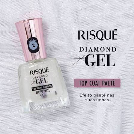 Risqué Esmalte Diamond Gel: Efeito Paetê (9,5ml)